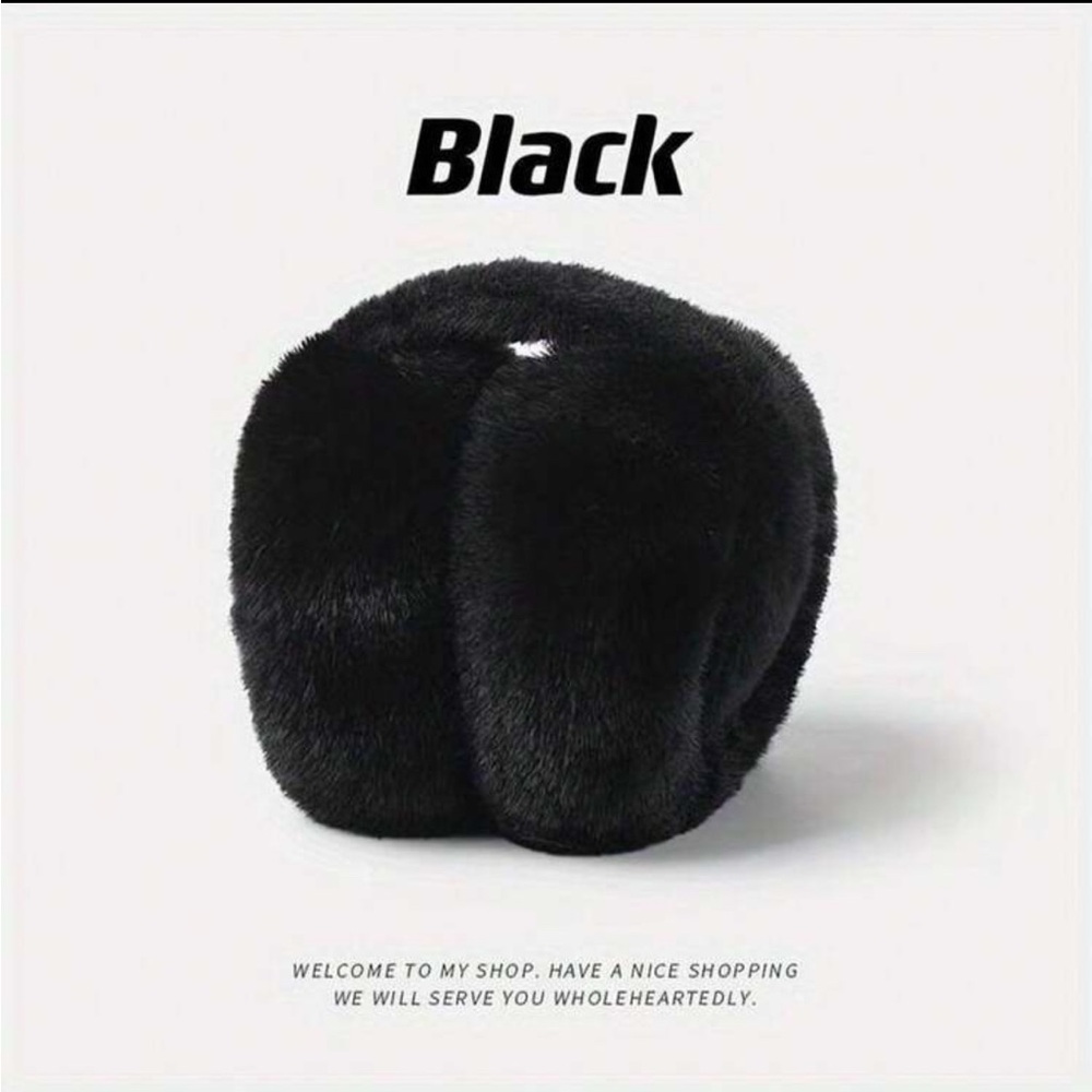 Elegant Black Faux Fur Women's Accessory - Picture 7 of 7